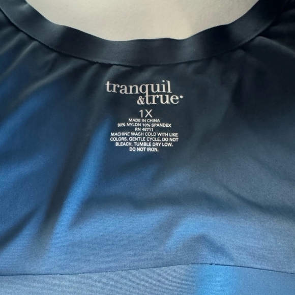 Tranquil & True 1x NWT Navy Blue Sports/Lounge Bra - Picture 4 of 4